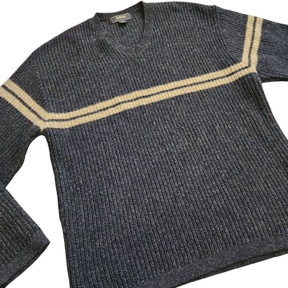 Vintage Amax Sweater Mens XL 100% Wool Shetland Grandpacore Chunky - Picture 1 of 3